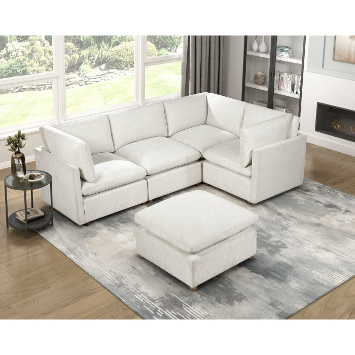 8338BE*53CRACOT (5)5-Piece Modular Sectional with Ottoman - 8338BE*53CRACOT
