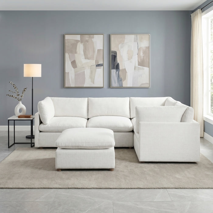 8338BE*53CRACOT (5)5-Piece Modular Sectional with Ottoman - 8338BE*53CRACOT