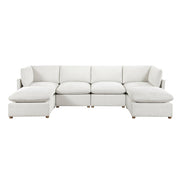 8338BE*62CR2AC2OT (6)6-Piece Modular Sectional with Two Ottomans - 8338BE*62CR2AC2OT