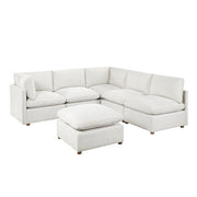 8338BE*62CR3ACOT (6)6-Piece Modular Sectional with Ottoman - 8338BE*62CR3ACOT