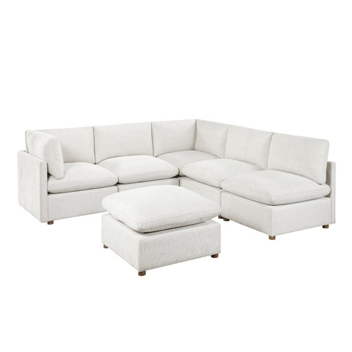 8338BE*62CR3ACOT (6)6-Piece Modular Sectional with Ottoman - 8338BE*62CR3ACOT