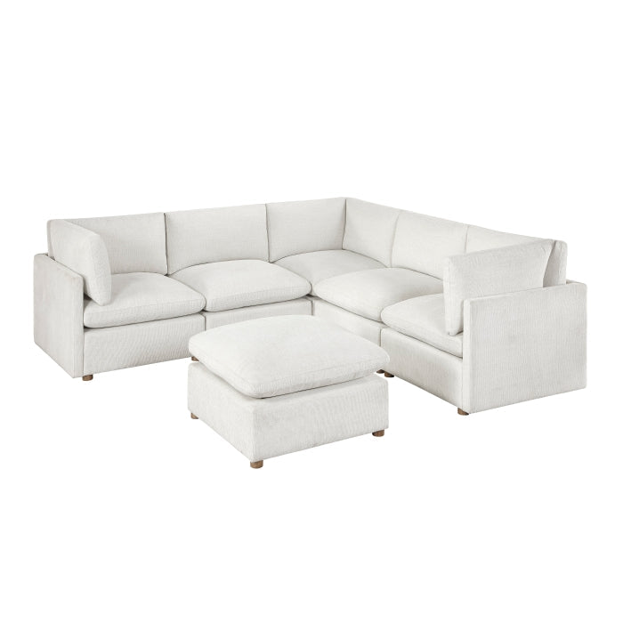 8338BE*63CR2ACOT (6)6-Piece Modular Sectional with Ottoman - 8338BE*63CR2ACOT