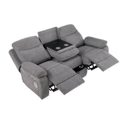 8340GRY*2PWHB 2pc Set: Sofa, Love (Power) - 8340GRY*2PWHB
