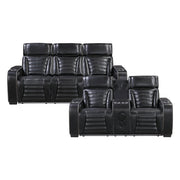 8344BLK*2PWHM 2pc Set: Sofa, Love (Power) - 8344BLK*2PWHM