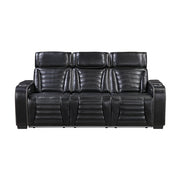 8344BLK*2PWHM 2pc Set: Sofa, Love (Power) - 8344BLK*2PWHM