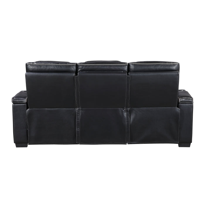8344BLK*2PWHM 2pc Set: Sofa, Love (Power) - 8344BLK*2PWHM