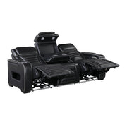 8344BLK*2PWHM 2pc Set: Sofa, Love (Power) - 8344BLK*2PWHM