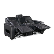 8344BLK*2PWHM 2pc Set: Sofa, Love (Power) - 8344BLK*2PWHM
