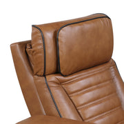 8344BRW-2PWHM Power Double Reclining Love Seat with Center Console, Power Headrests, Storage Arms(Top and Side) ,Cup Holders, Wireless Speakers with Sub-Woofer, Air Massage, Heat, LED Lighting and Charging Ports - 8344BRW-2PWHM