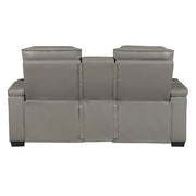 8344GRY*2PWHM 2pc Set: Sofa, Love (Power) - 8344GRY*2PWHM