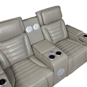 8344GRY*2PWHM 2pc Set: Sofa, Love (Power) - 8344GRY*2PWHM