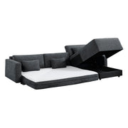 8345DGY*23LRC 2-Piece Sectional with Convertible Queen Sleeper and Right Side Chaise - 8345DGY*23LRC