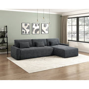 8345DGY*23LRC 2-Piece Sectional with Convertible Queen Sleeper and Right Side Chaise - 8345DGY*23LRC