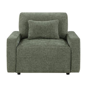 8345GRN-1 Convertible Sleeper Chair with Charging Ports - 8345GRN-1