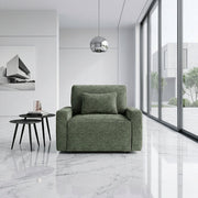 8345GRN-1 Convertible Sleeper Chair with Charging Ports - 8345GRN-1