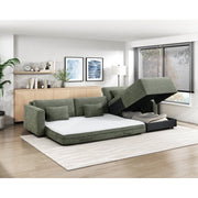 8345GRN*23LRC 2-Piece Sectional with Convertible Queen Sleeper and Right Side Chaise - 8345GRN*23LRC