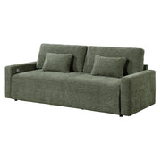 8345GRN-3 Convertible Queen Sleeper Sofa with Charging Ports - 8345GRN-3