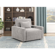 8345GRY-1 Convertible Sleeper Chair with Charging Ports - 8345GRY-1