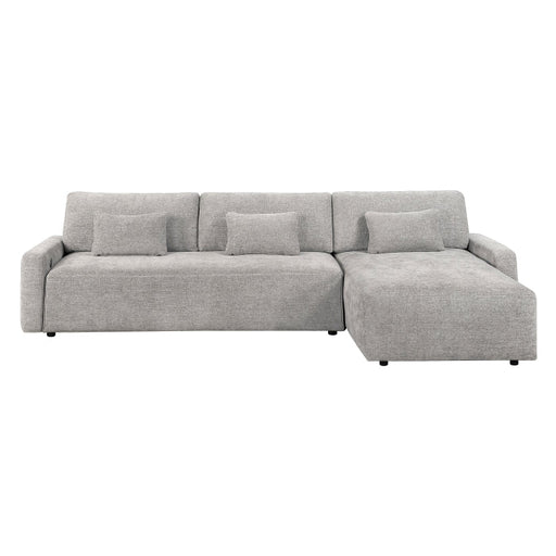 8345GRY*23LRC 2-Piece Sectional with Convertible Queen Sleeper and Right Side Chaise - 8345GRY*23LRC