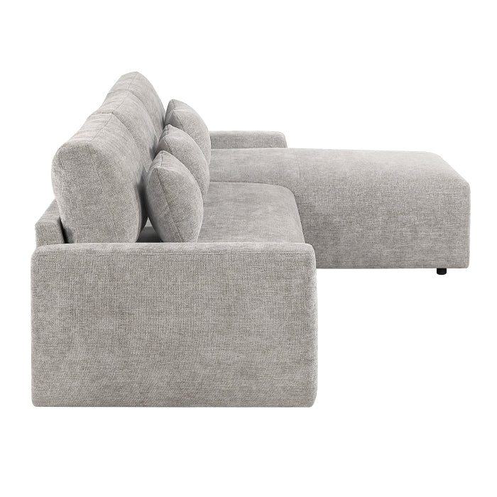 8345GRY*23LRC 2-Piece Sectional with Convertible Queen Sleeper and Right Side Chaise - 8345GRY*23LRC