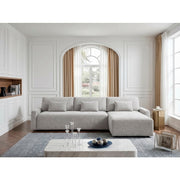 8345GRY*23LRC 2-Piece Sectional with Convertible Queen Sleeper and Right Side Chaise - 8345GRY*23LRC