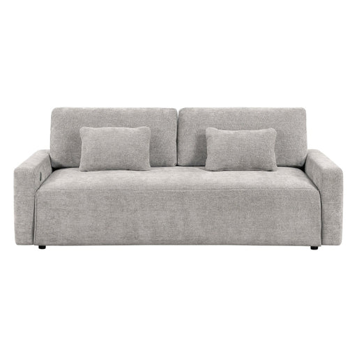 8345GRY-3 Convertible Queen Sleeper Sofa with Charging Ports - 8345GRY-3