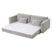 8345GRY-3 Convertible Queen Sleeper Sofa with Charging Ports - 8345GRY-3