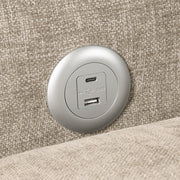 8345TPE-1 Convertible Sleeper Chair with Charging Ports - 8345TPE-1