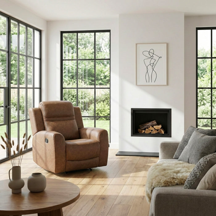 8347BRW-1 Reclining Chair - 8347BRW-1