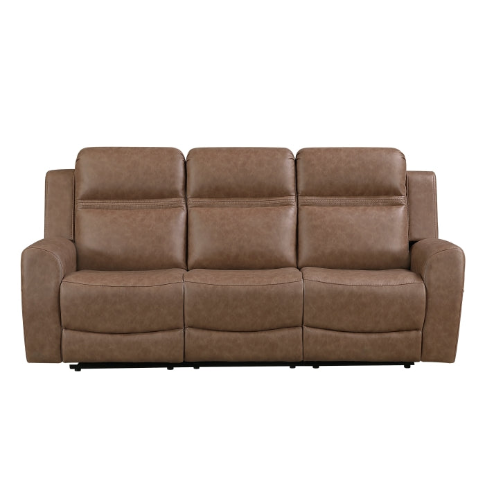 8347BRW*2 2pc Set: Sofa, Love - 8347BRW*2