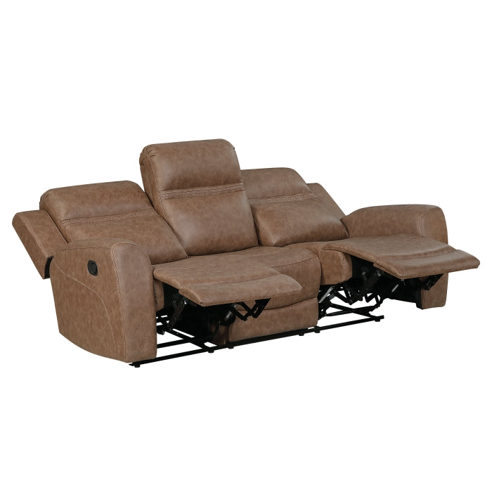 8347BRW*2 2pc Set: Sofa, Love - 8347BRW*2