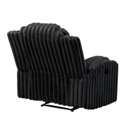 8348BLK-1 Reclining Chair with Cup Holders - 8348BLK-1