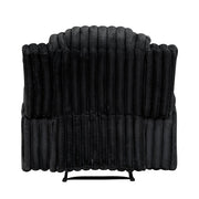 8348BLK-1 Reclining Chair with Cup Holders - 8348BLK-1