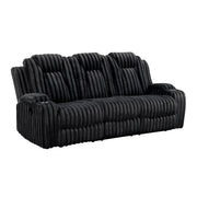 8348BLK*2 2pc Set: Sofa, Love - 8348BLK*2