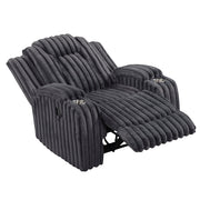 8348DGY-1 Reclining Chair with Cup Holders - 8348DGY-1