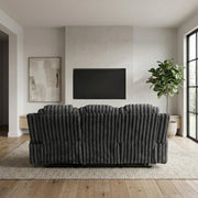 8348DGY-3 Double Reclining Sofa with Cup Holders - 8348DGY-3