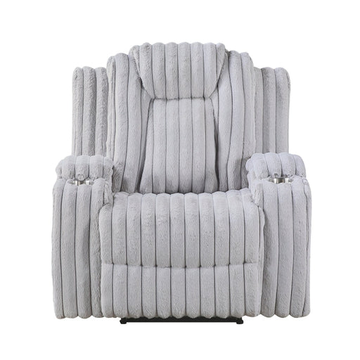 8348GRY-1 Reclining Chair with Cup Holders - 8348GRY-1