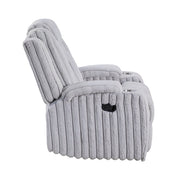 8348GRY-1 Reclining Chair with Cup Holders - 8348GRY-1