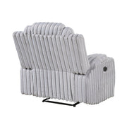 8348GRY-1 Reclining Chair with Cup Holders - 8348GRY-1