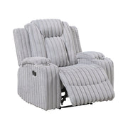 8348GRY-1 Reclining Chair with Cup Holders - 8348GRY-1