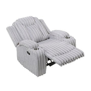 8348GRY-1 Reclining Chair with Cup Holders - 8348GRY-1