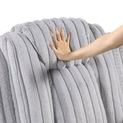 8348GRY-1 Reclining Chair with Cup Holders - 8348GRY-1