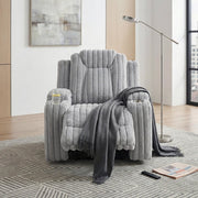 8348GRY-1 Reclining Chair with Cup Holders - 8348GRY-1