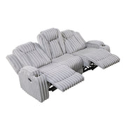 8348GRY*2 2pc Set: Sofa, Love - 8348GRY*2