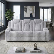 8348GRY-3 Double Reclining Sofa with Cup Holders - 8348GRY-3