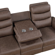 8360BRW*2 2pc Set: Sofa, Love - 8360BRW*2