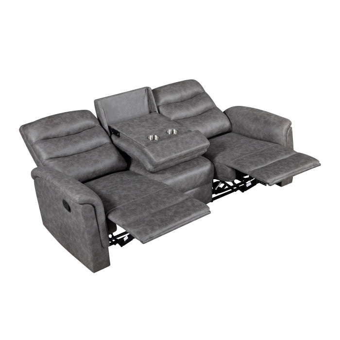 8360GRY*2 2pc Set: Sofa, Love - 8360GRY*2