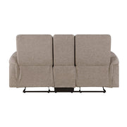 8360TPE-2 Double Glider Reclining Love Seat with  Center Console - 8360TPE-2