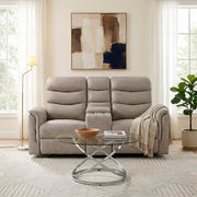 8360TPE-2 Double Glider Reclining Love Seat with  Center Console - 8360TPE-2