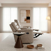8360TPE-2 Double Glider Reclining Love Seat with  Center Console - 8360TPE-2